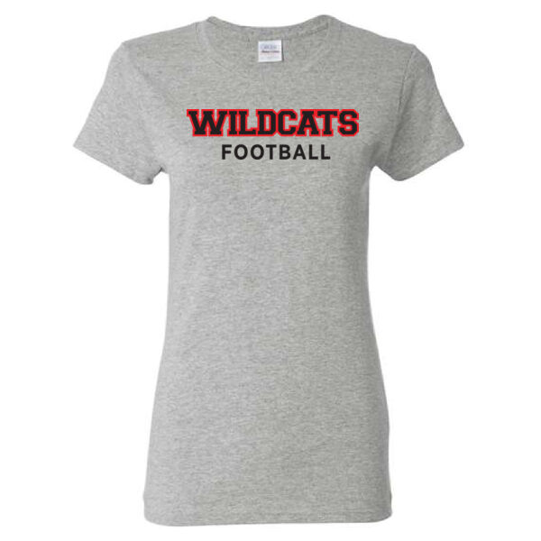 Gildan Women's Wildcats Football Printed T-Shirt Thumbnail