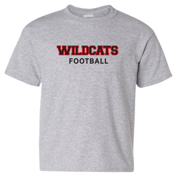 Gildan Youth Wildcats Football Printed T-Shirt Thumbnail