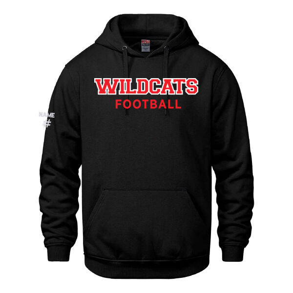 Vault Unisex Wildcats Football Twill Hoodie Thumbnail