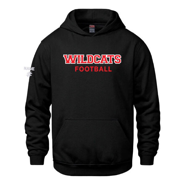 Vault Youth Wildcats Football Twill Hoodie Thumbnail