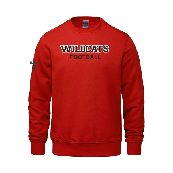 Vault Unisex Wildcats Football Printed Crewneck Thumbnail