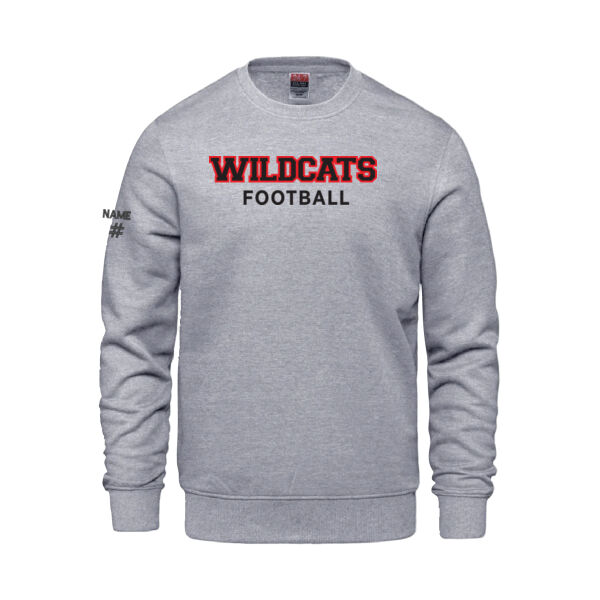 Vault Unisex Wildcats Football Printed Crewneck Thumbnail