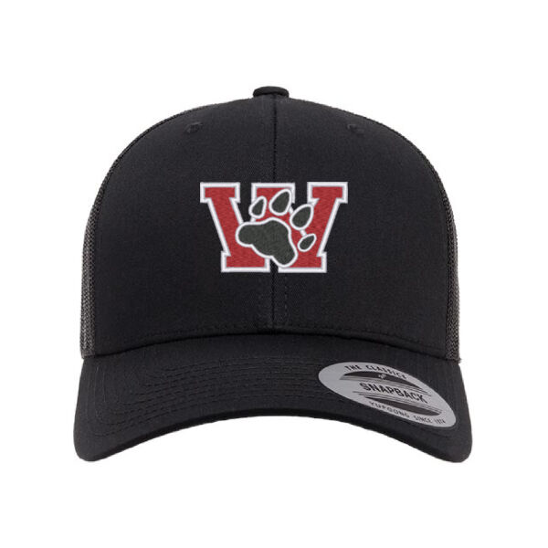 YP Classics Adult Paw Embroidered Trucker Cap Thumbnail
